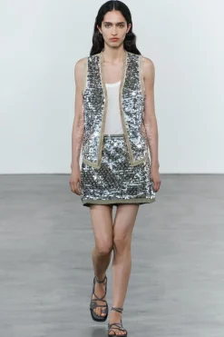 Sale FALDA CORTA LENTEJUELAS ZW COLLECTION Mujer Faldas / Shorts