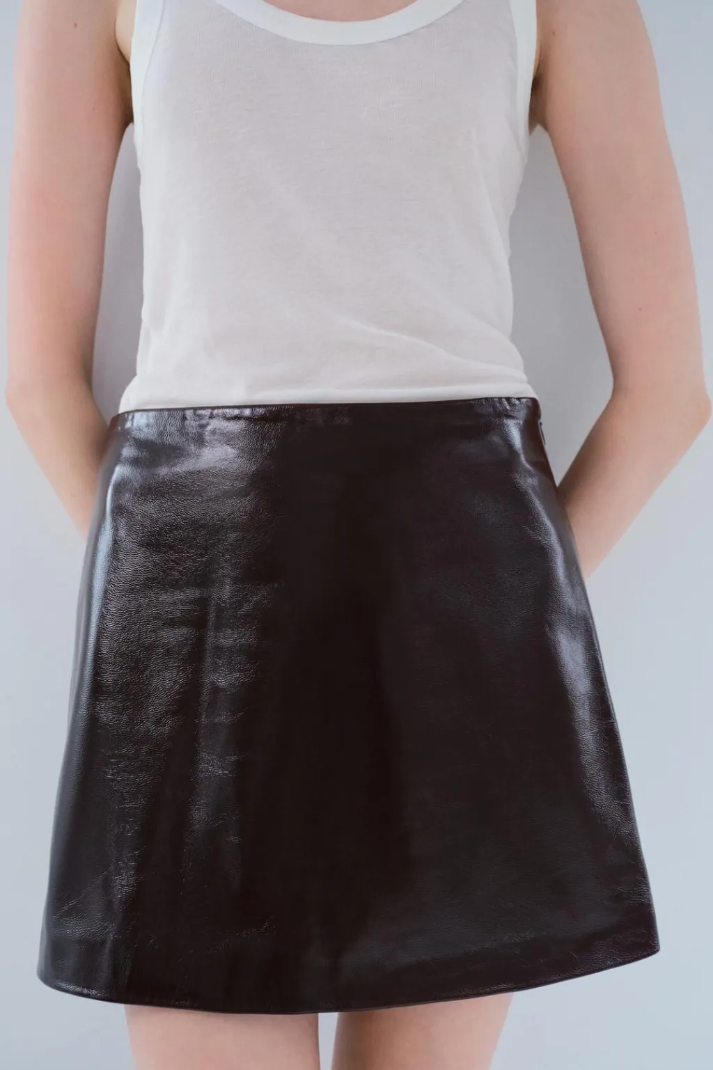 Fashion FALDA CORTA PIEL 100% ZW COLLECTION Mujer Faldas / Shorts