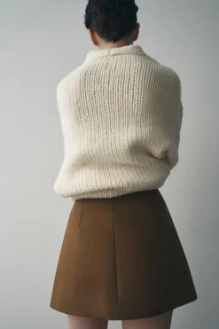 Fashion FALDA CORTA TABLAS BOTONES Mujer Faldas / Shorts