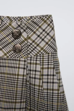 Niños ZARA 6 - 14 Años·Faldas / Bermudas<FALDA CUADROS