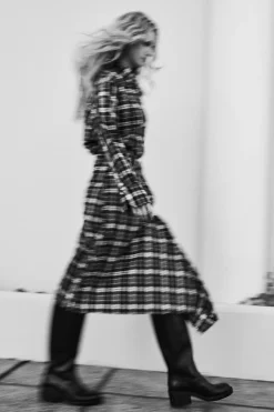 Discount FALDA CUADROS FRANELA CINTURÓN Mujer Faldas / Shorts