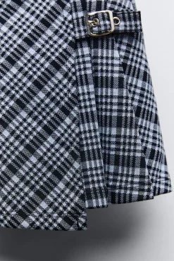 Niños ZARA 6 - 14 Años·Faldas / Bermudas<FALDA CUADROS HEBILLA