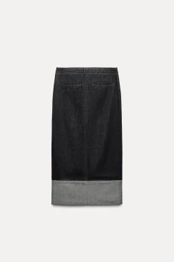 Sale FALDA DENIM ABERTURA ZW COLLECTION Mujer Faldas / Shorts