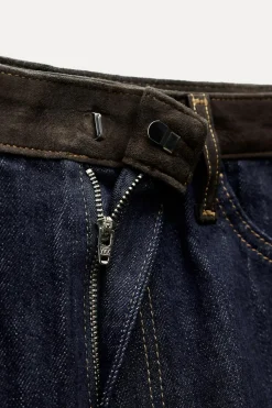 Online FALDA DENIM COMBINADA ZW COLLECTION Mujer Faldas / Shorts