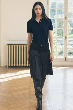 Hot FALDA DENIM COMBINADA ZW COLLECTION Mujer Faldas / Shorts