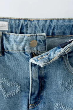 Niños ZARA 6 - 14 Años·Faldas / Bermudas<FALDA DENIM CORAZONES