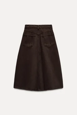 Fashion FALDA DENIM TRF COLOR Mujer Faldas / Shorts