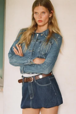 Hot FALDA DENIM TRF GLOBO Mujer Faldas / Shorts