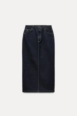 Fashion FALDA DENIM TUBO ZW COLLECTION Mujer Faldas / Shorts