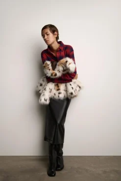 New FALDA EFECTO PIEL ABERTURA ZW COLLECTION Mujer Faldas / Shorts