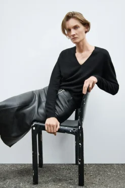 Best FALDA EFECTO PIEL CREMALLERA ZW COLLECTION Mujer Faldas / Shorts