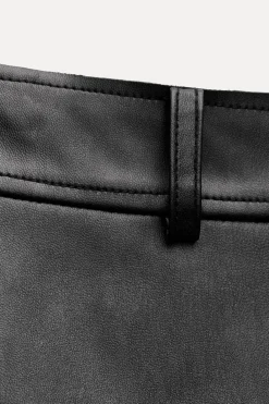 Best FALDA EFECTO PIEL CREMALLERA ZW COLLECTION Mujer Faldas / Shorts