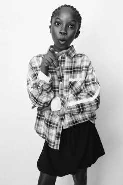 Niños ZARA 6 - 14 Años·Faldas / Bermudas<FALDA GLOBO DOBLE CINTURILLA