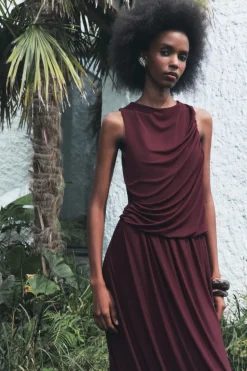 New FALDA GLOBO DRAPEADA Mujer Faldas / Shorts