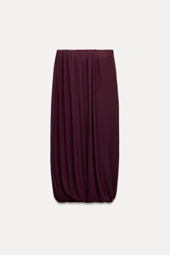 New FALDA GLOBO DRAPEADA Mujer Faldas / Shorts