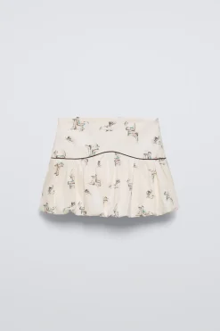 Niños ZARA 6 - 14 Años·Faldas / Bermudas|6 - 14 Años·Total Look<FALDA GLOBO ESTAMPADO BOTAS