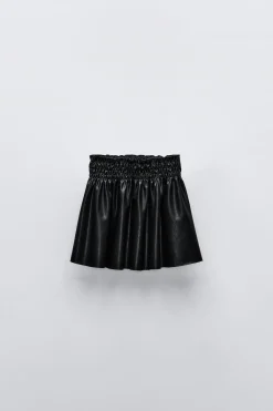 Niños ZARA 1½ - 6 Años·Faldas / Bermudas<FALDA GOMAS EFECTO PIEL