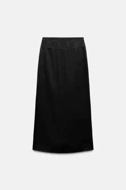 Outlet FALDA LARGA COMBINADA Mujer Faldas / Shorts