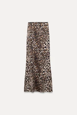 Hot FALDA LARGA POLIAMIDA ESTAMPADO ANIMAL Mujer Faldas / Shorts