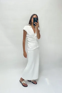 Hot FALDA LARGA SOFT PIQUÉ Mujer Faldas / Shorts