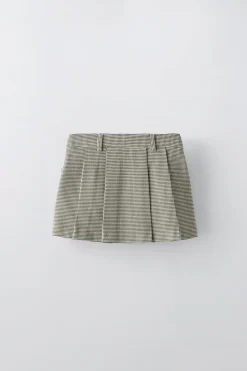 Niños ZARA 6 - 14 Años·Faldas / Bermudas<FALDA LAZOS PATA DE GALLO