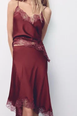 Fashion FALDA LENCERA ENCAJE Mujer Faldas / Shorts|Lenceria