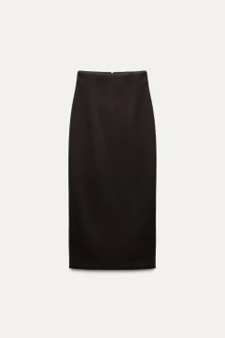 Clearance FALDA MIDI ABERTURA Mujer Faldas / Shorts