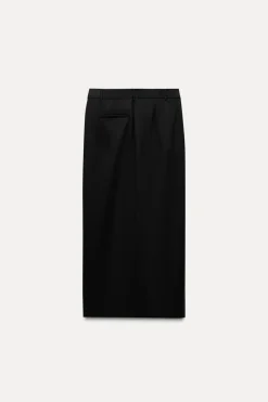 Online FALDA MIDI ABERTURA Mujer Faldas / Shorts