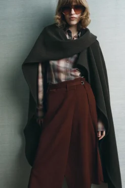 Hot FALDA MIDI ABERTURAS ZW COLLECTION Mujer Faldas / Shorts