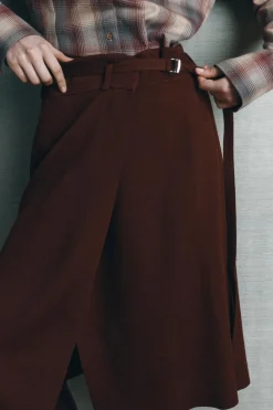 Hot FALDA MIDI ABERTURAS ZW COLLECTION Mujer Faldas / Shorts