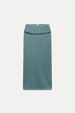 Hot FALDA MIDI ARANDELAS Mujer Faldas / Shorts