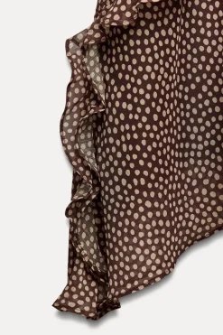 Discount FALDA MIDI ASIMÉTRICA LUNARES Mujer Faldas / Shorts