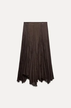 New FALDA MIDI ASIMÉTRICA ZW COLLECTION Mujer Faldas / Shorts