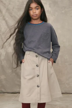 Niños ZARA 6 - 14 Años·Faldas / Bermudas<FALDA MIDI BOTONES FLORES LIMITED EDITION