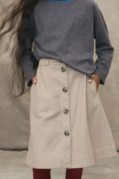 Niños ZARA 6 - 14 Años·Faldas / Bermudas<FALDA MIDI BOTONES FLORES LIMITED EDITION