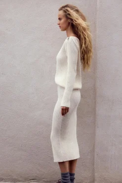 Outlet FALDA MIDI CHENILLA CREMALLERA Mujer Faldas / Shorts