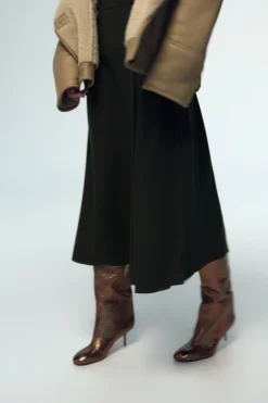 Online FALDA MIDI CREPE Mujer Faldas / Shorts