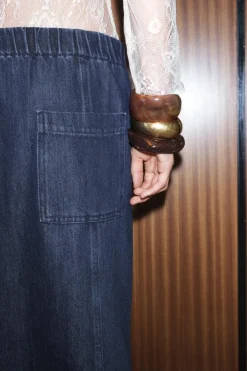 Hot FALDA MIDI DENIM ZW COLLECTION Mujer Faldas / Shorts