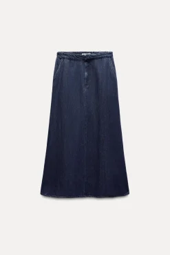 Hot FALDA MIDI DENIM ZW COLLECTION Mujer Faldas / Shorts