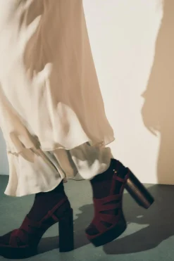 Outlet FALDA MIDI DOBLE CAPA ZW COLLECTION Mujer Faldas / Shorts