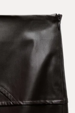 Best FALDA MIDI EFECTO PIEL Mujer Faldas / Shorts