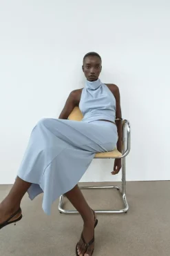 New FALDA MIDI ELÁSTICA Mujer Faldas / Shorts