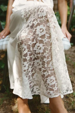 Best FALDA MIDI ENCAJE Mujer Faldas / Shorts