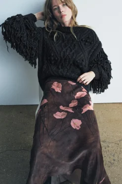 Clearance FALDA MIDI ESTAMPADA ZW COLLECTION Mujer Faldas / Shorts