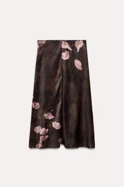 Clearance FALDA MIDI ESTAMPADA ZW COLLECTION Mujer Faldas / Shorts