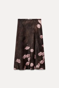 Clearance FALDA MIDI ESTAMPADA ZW COLLECTION Mujer Faldas / Shorts