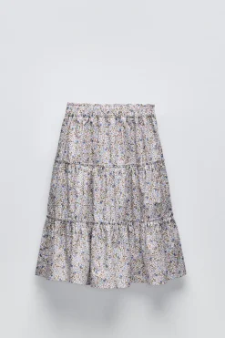 Niños ZARA 6 - 14 Años·Faldas / Bermudas<FALDA MIDI FLORES