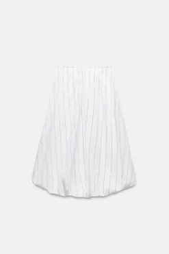 Online FALDA MIDI GLOBO RAYAS Mujer Faldas / Shorts