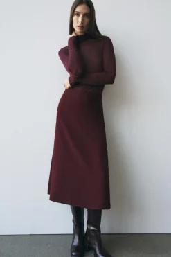 Sale FALDA MIDI GODETS ZW COLLECTION Mujer Faldas / Shorts