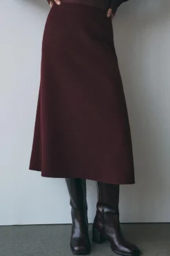 Sale FALDA MIDI GODETS ZW COLLECTION Mujer Faldas / Shorts